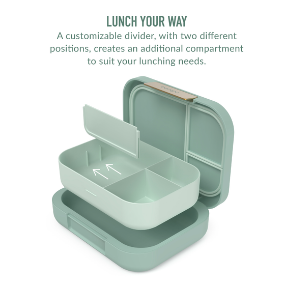 Bentgo modern lunch box leak resistant mint green colour with parts