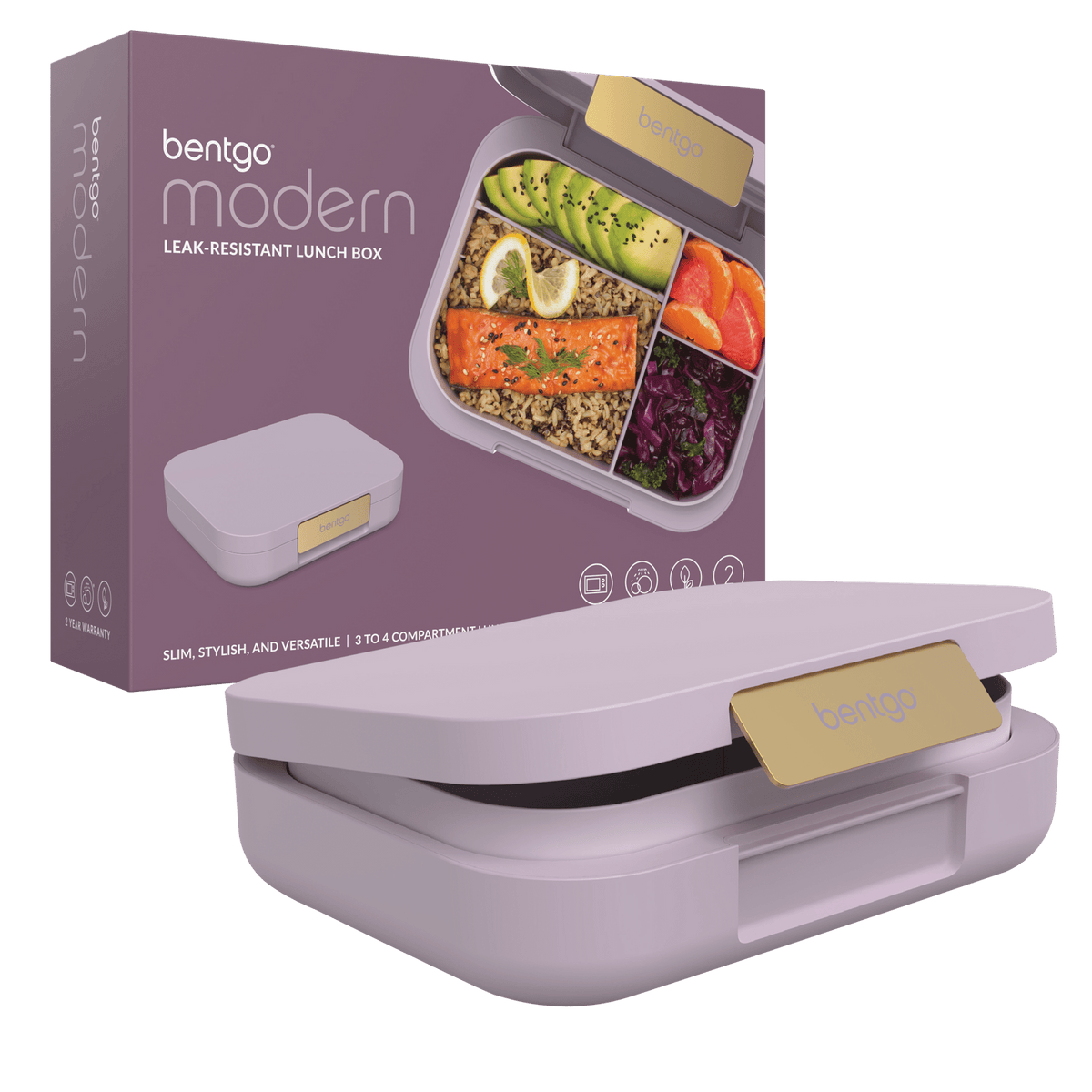 Bentgo Modern Lunch Box and Snack Cup Bundle - Orchid - BentoBliss