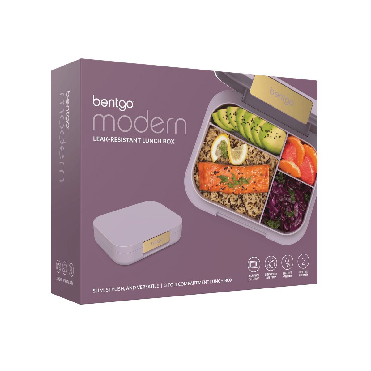 Bentgo Modern Lunch Box and Snack Cup Bundle - Orchid - BentoBliss