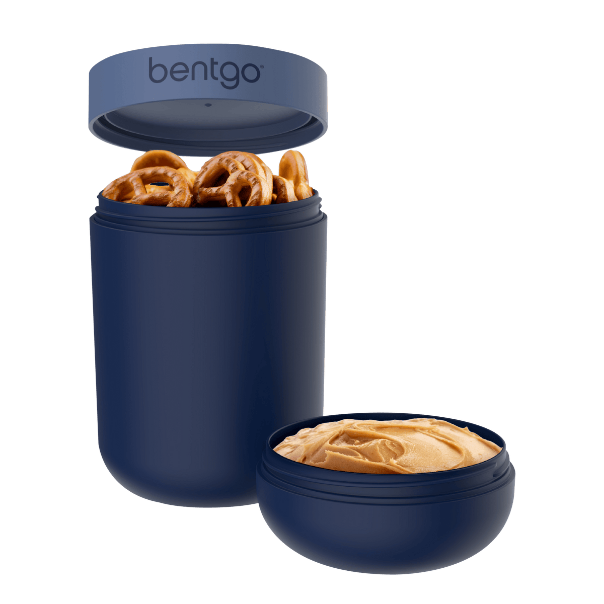 Bentgo Modern Lunch Box and Snack Cup Bundle - Navy - BentoBliss