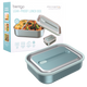 Bentgo stainless steel leak proof lunch box aqua colour