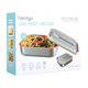 Bentgo stainless steel leak proof lunch box aqua colour with food