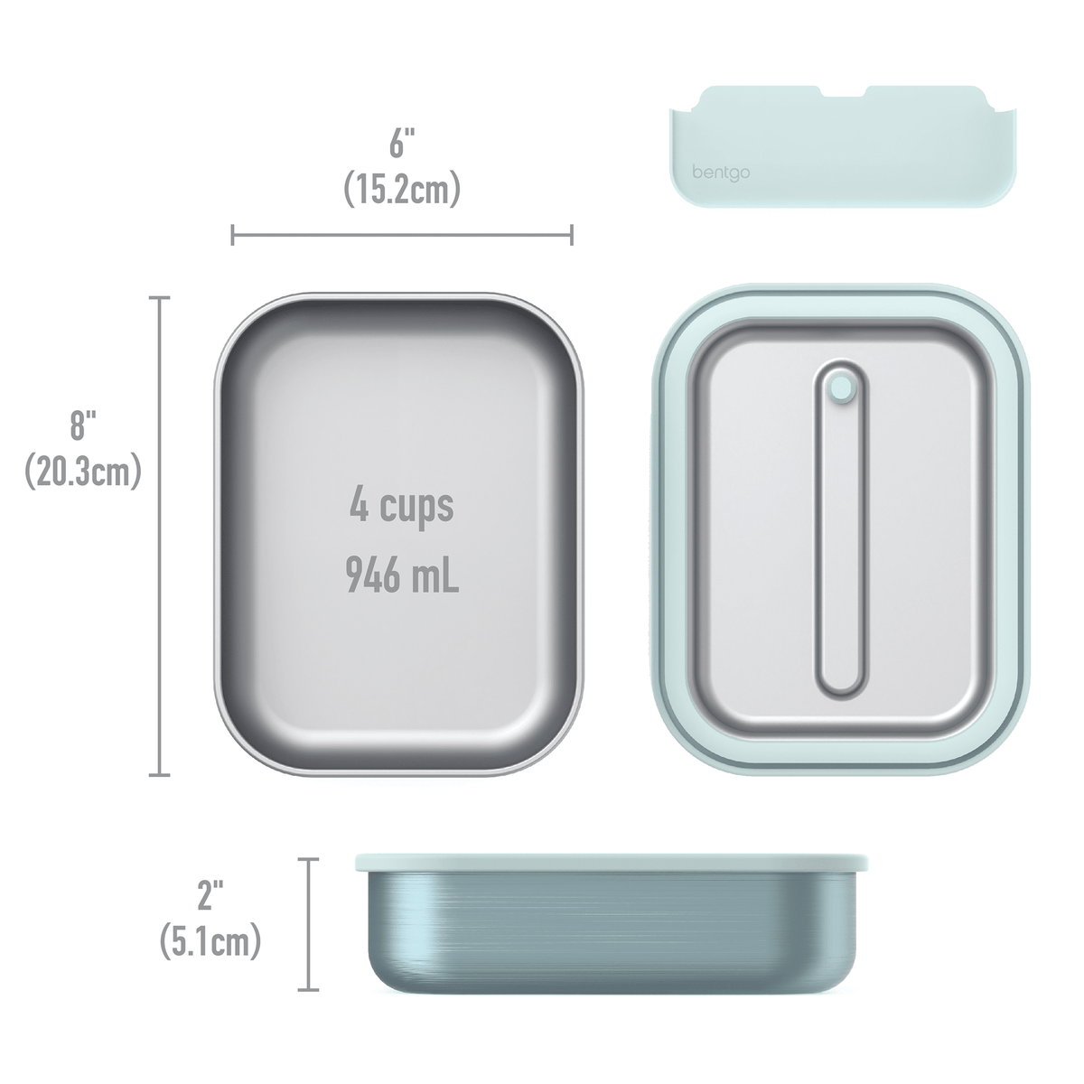 Bentgo Stainless Steel Leak Proof Lunch Box 1200ml - BentoBliss