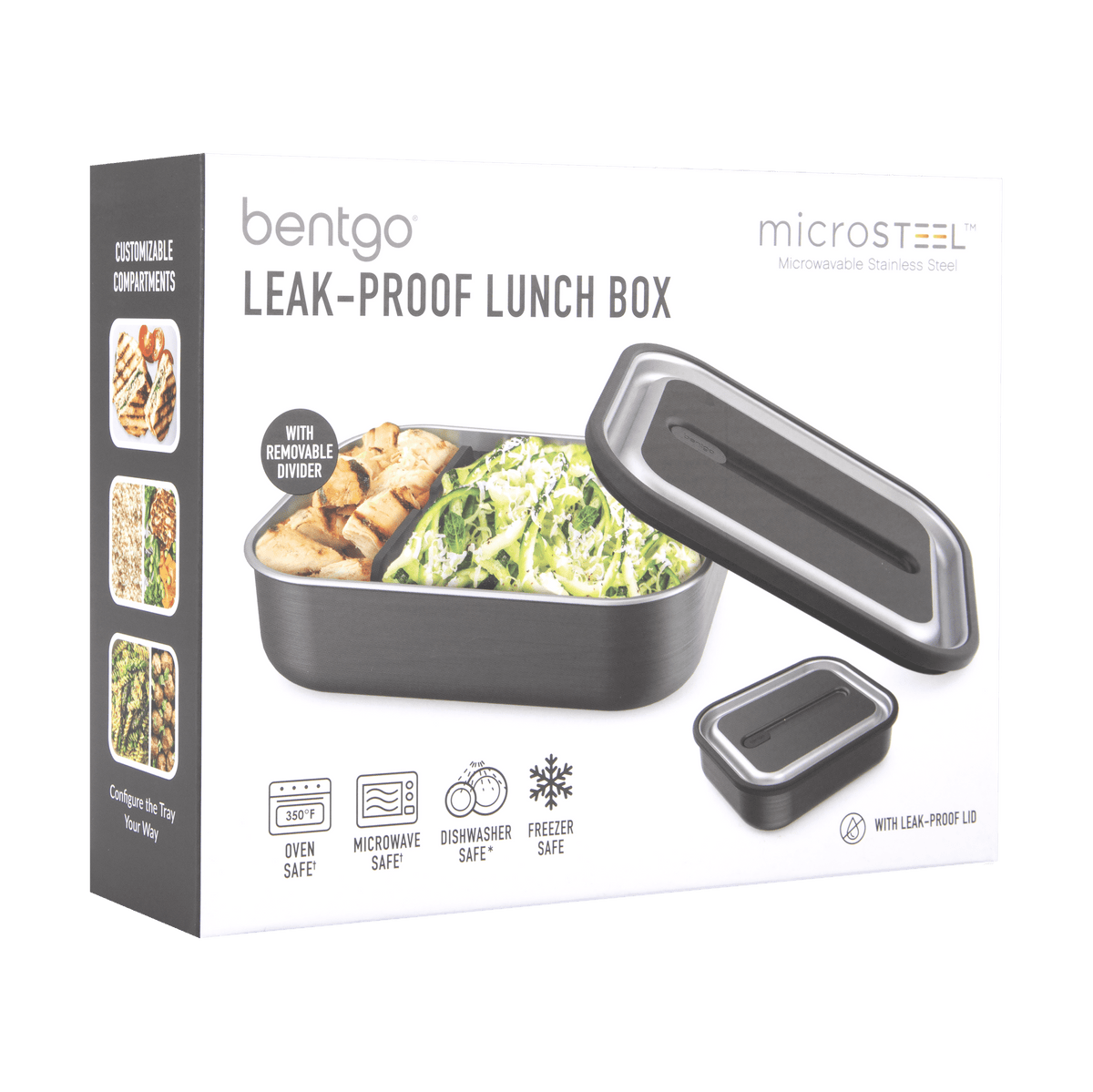 Bentgo Stainless Steel Lunch Box 1200ml And Insulated Lunch Bag Bundle - Black - BentoBliss
