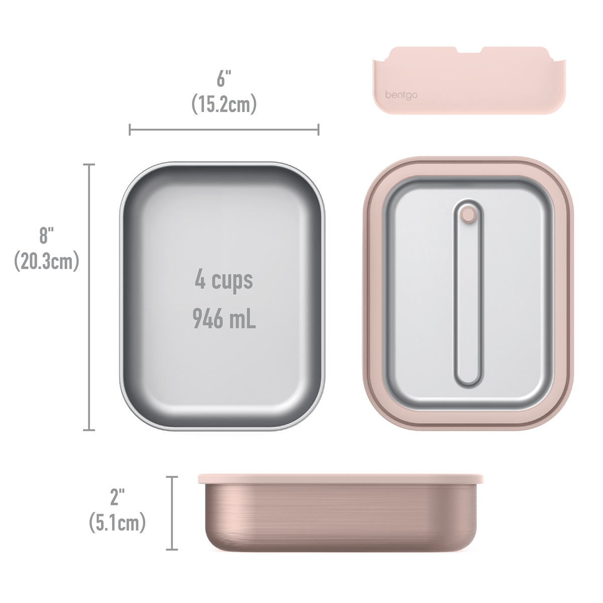 Bentgo Stainless Steel Leak Proof Lunch Box 1200ml - BentoBliss