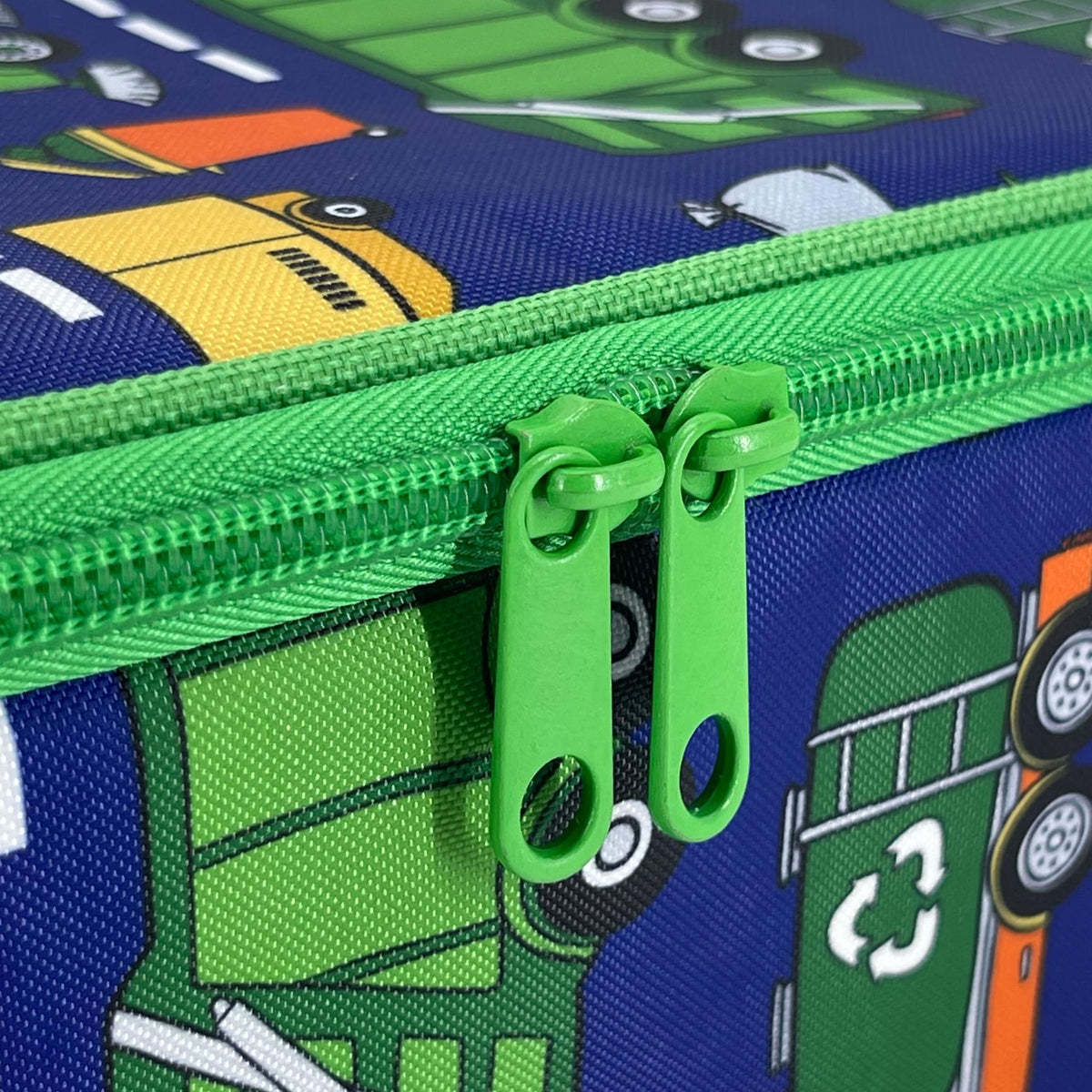 Sachi Insulated Lunch Bag and Bottle Bundle - Garbage Trucks - BentoBliss