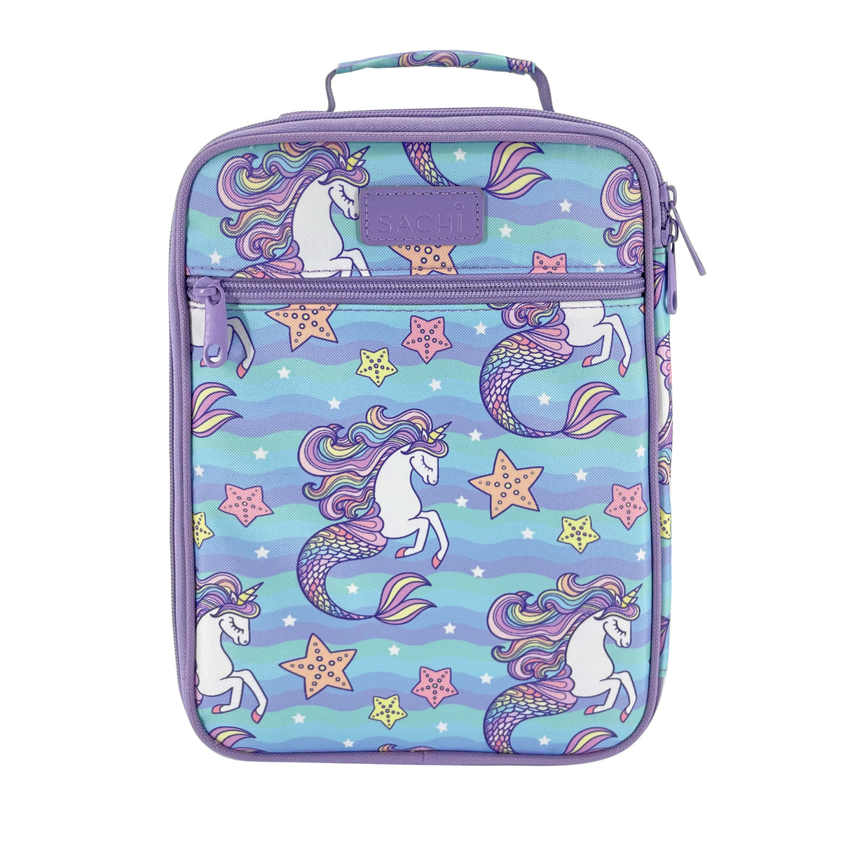 Sachi Insulated Lunch Bag and Bottle Bundle - Mermaid Unicorn - BentoBliss
