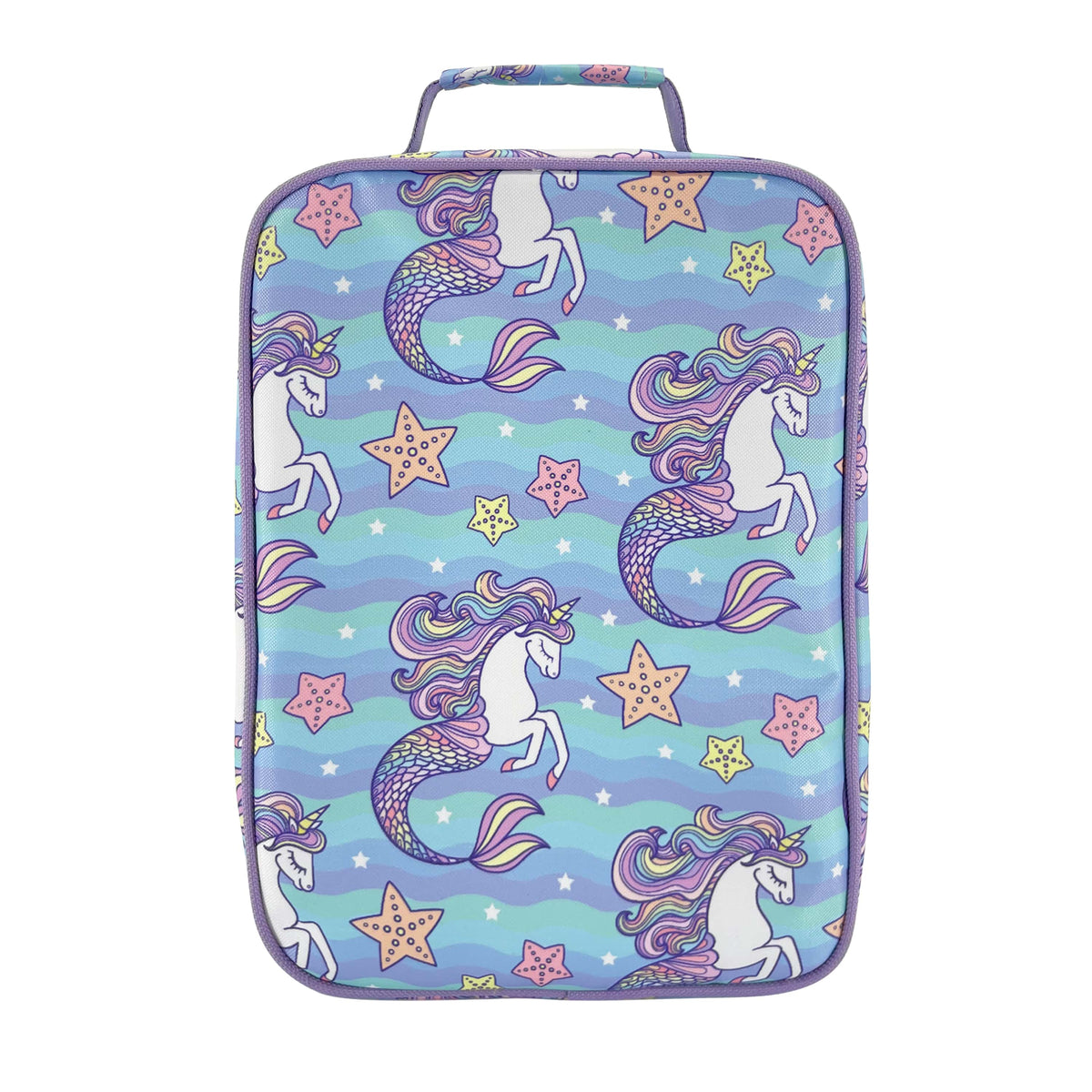 Sachi Insulated Lunch Bag and Bottle Bundle - Mermaid Unicorn - BentoBliss