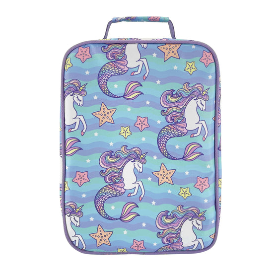 Sachi Insulated Lunch Bag and Bottle Bundle - Mermaid Unicorn