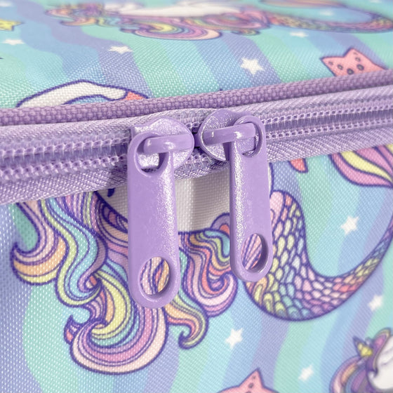 Sachi Insulated Lunch Bag and Bottle Bundle - Mermaid Unicorn