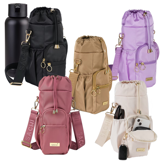 Sachi Crossbody Insulated Bottle Bag Bundle - Set of 5