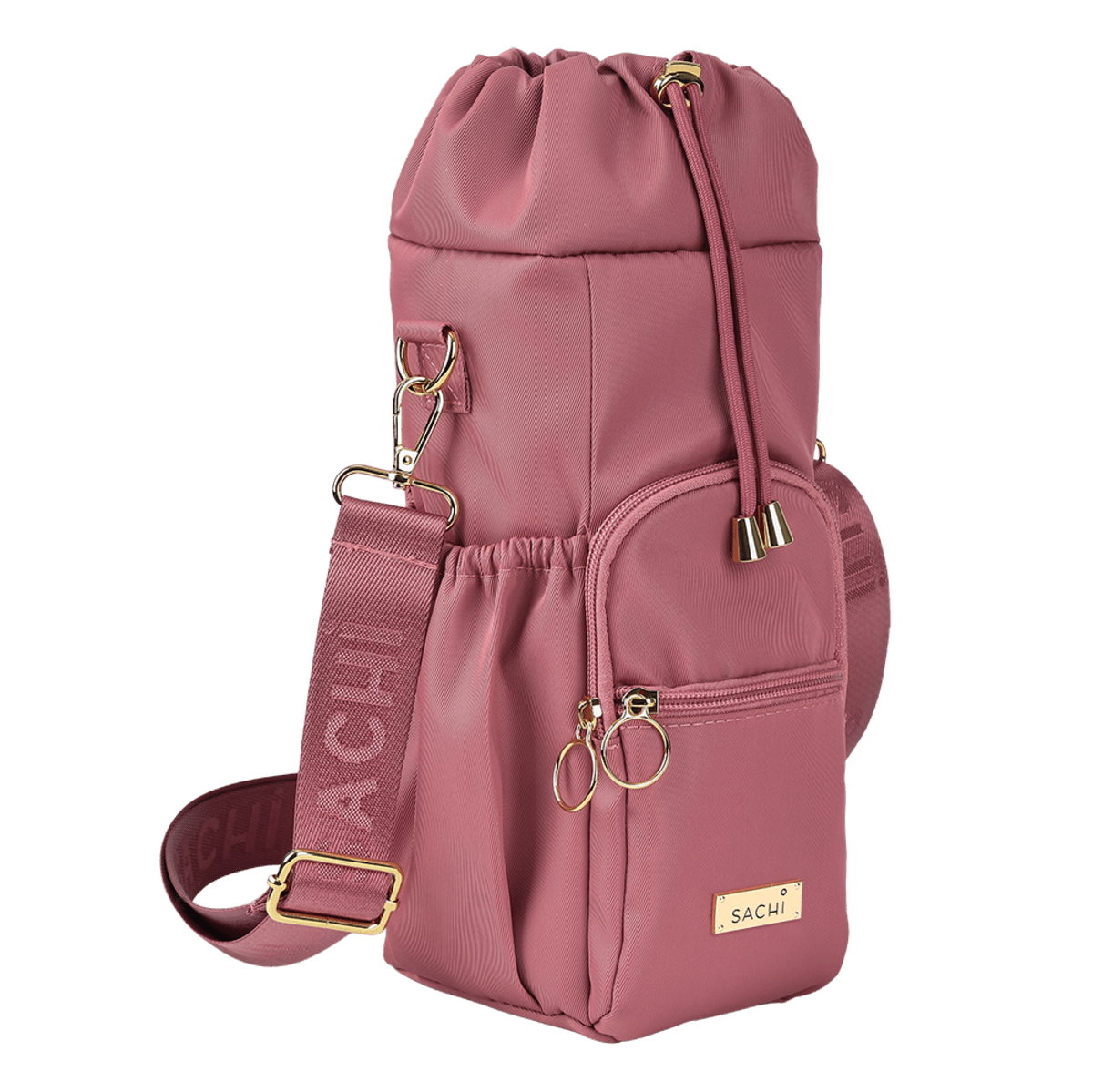 Sachi Crossbody Insulated Bottle Bag - Blush - BentoBliss