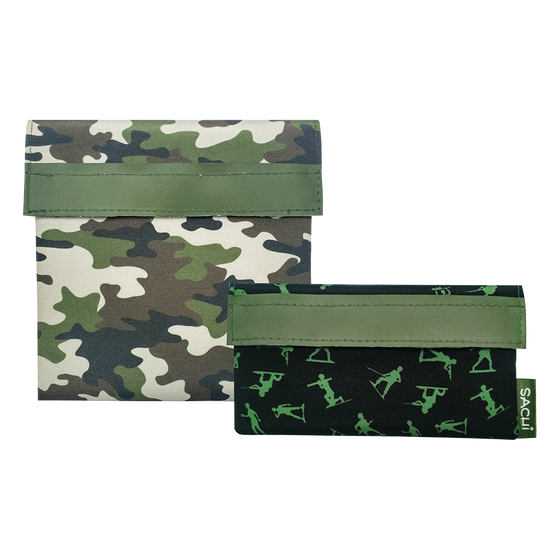 Sachi Lunch Pockets Set of 2 - Camo Green