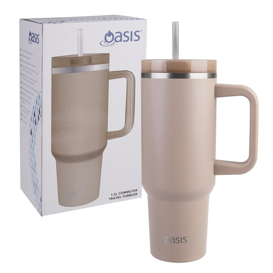 Oasis Stainless Steel Double Wall Insulated "Commuter" Travel Tumbler 1.2L