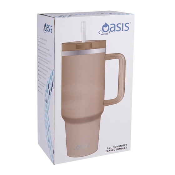 Oasis Stainless Steel Double Wall Insulated "Commuter" Travel Tumbler 1.2L