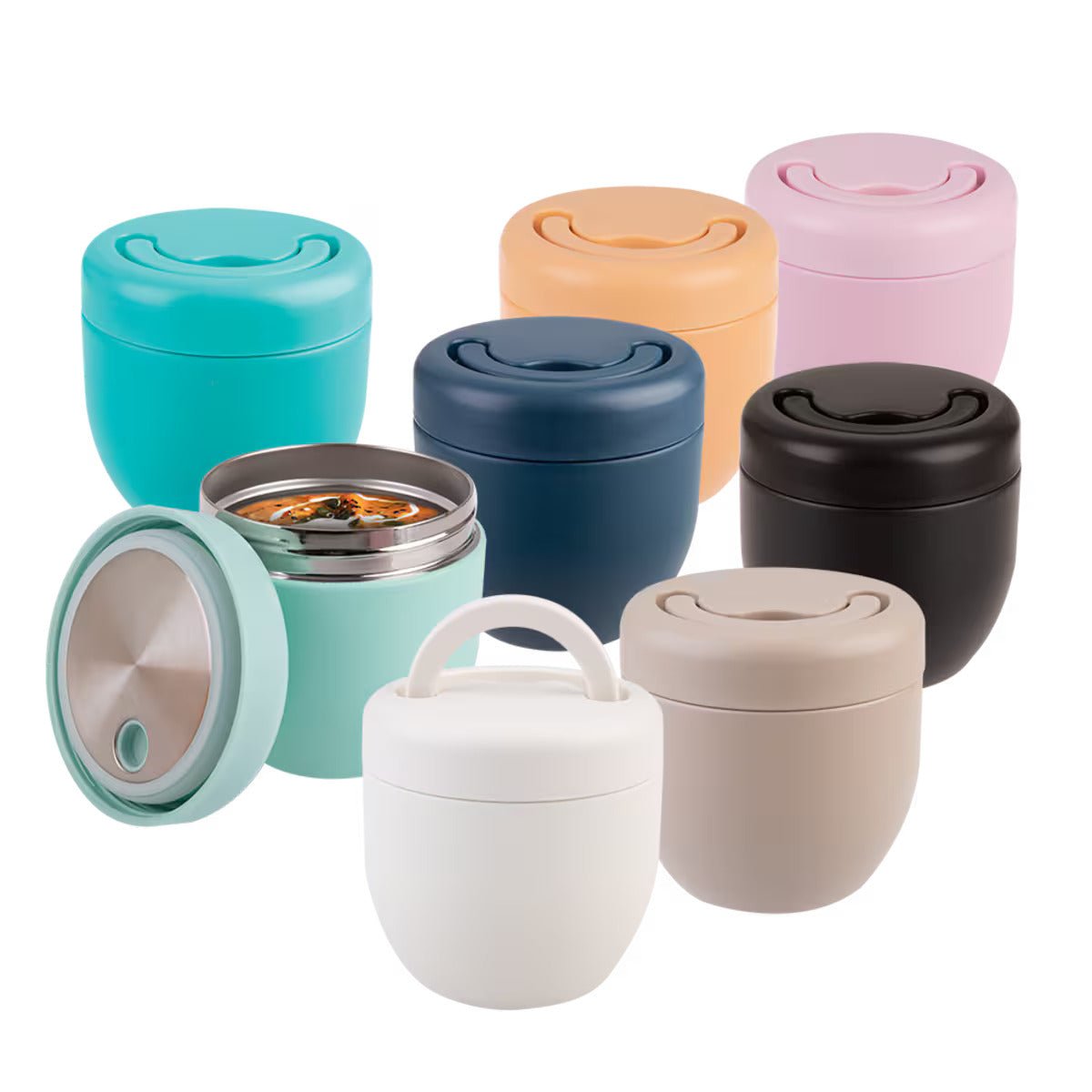 Oasis Insulated Food Pod 470ml - Alabaster - BentoBliss