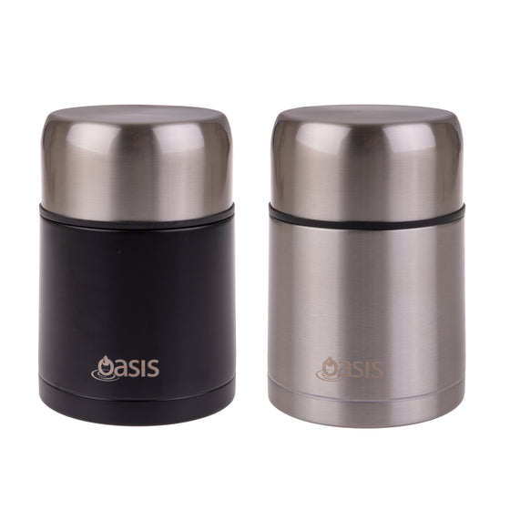 Oasis Insulated Food Flask 800ml - Silver