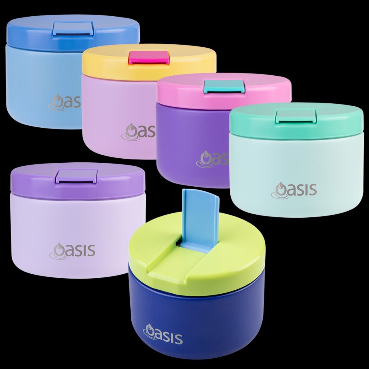 Oasis Insulated Food Flask 300ml - Peacock Blue - BentoBliss