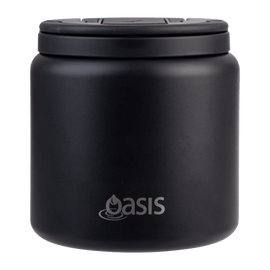 Oasis Insulated Food Flask Quick Release Lid & Spork 700ml - BentoBliss