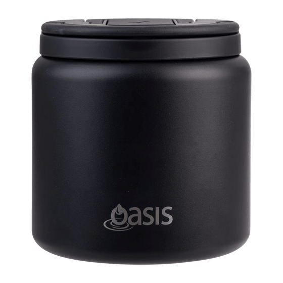 Oasis Insulated Food Flask Quick Release Lid & Spork 700ml - BentoBliss