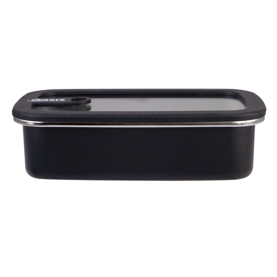 Oasis Microwave Safe Stainless Steel Rectangular Container 700ml