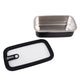 Oasis Microwave Safe Stainless Steel Rectangular Container 700ml