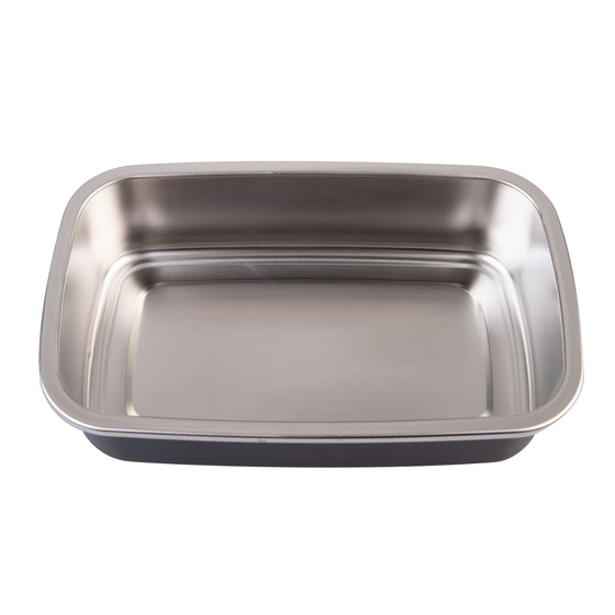 Oasis Microwave Safe Stainless Steel Rectangular Container 700ml