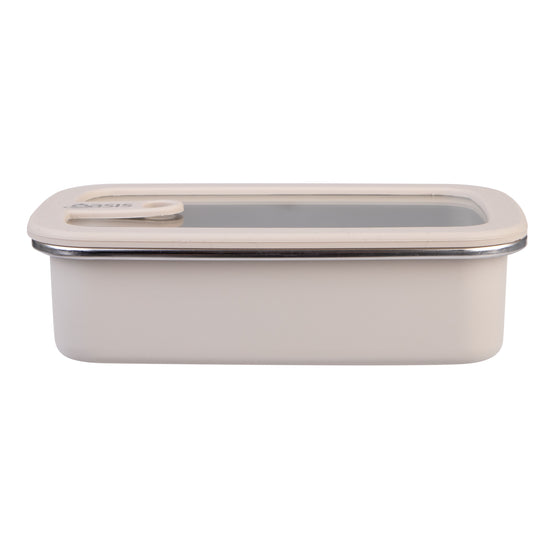 Oasis Microwave Safe Stainless Steel Rectangular Container 700ml