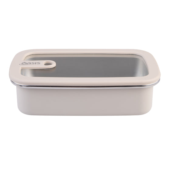 Oasis Microwave Safe Stainless Steel Rectangular Container 700ml