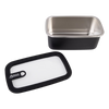 Oasis Microwave Safe Stainless Steel Rectangular Container 1.1L