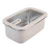 Oasis Microwave Safe Stainless Steel Rectangular Container 1.1L