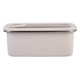 Oasis Microwave Safe Stainless Steel Rectangular Container 1.1L