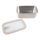 Oasis Microwave Safe Stainless Steel Rectangular Container 1.1L