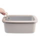 Oasis Microwave Safe Stainless Steel Rectangular Container 1.1L