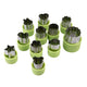 Appetito 12pc Vegetable Cutters Assorted Shapes - Green