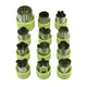 Appetito 12pc Vegetable Cutters Assorted Shapes - Green