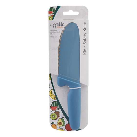 Appetito Kids Safe Knife W/ Non Stick Serrated