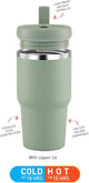 Avanti HydroQuench Insulated Smoothie Tumbler With 2 Lids 550ml - Agave