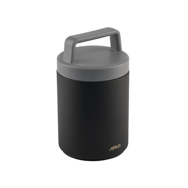 Avanti Insulated Food Jar With Handle 480ml in black, designed for keeping food hot or cold on the go.
