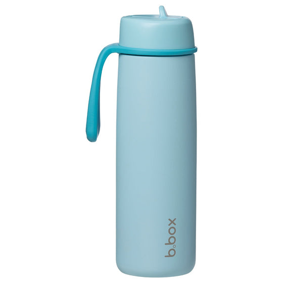 BPA-free insulated water bottle 690mL with flip-top lid