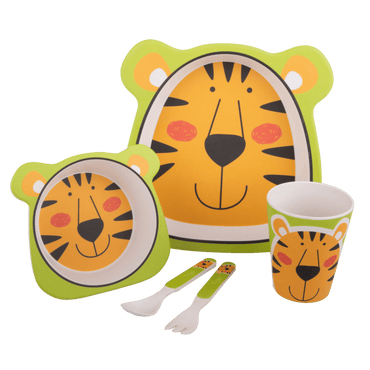 Bambeco 5-piece kids meal set - Tiger - BentoBliss 