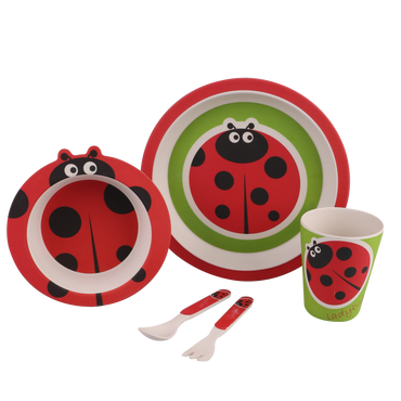 Bambeco 5-piece kids meal set - Butterfly - BentoBliss 