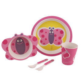 Bambeco 5-piece kids meal set - Lady Bug - BentoBliss 