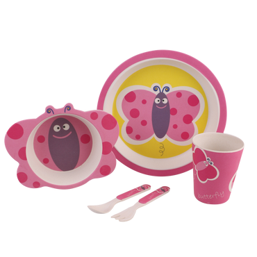 Bambeco 5-piece kids meal set - Lady Bug - BentoBliss 