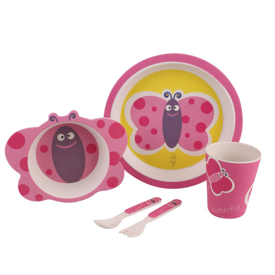 Bambeco 5-piece kids meal set - Lady Bug - BentoBliss 