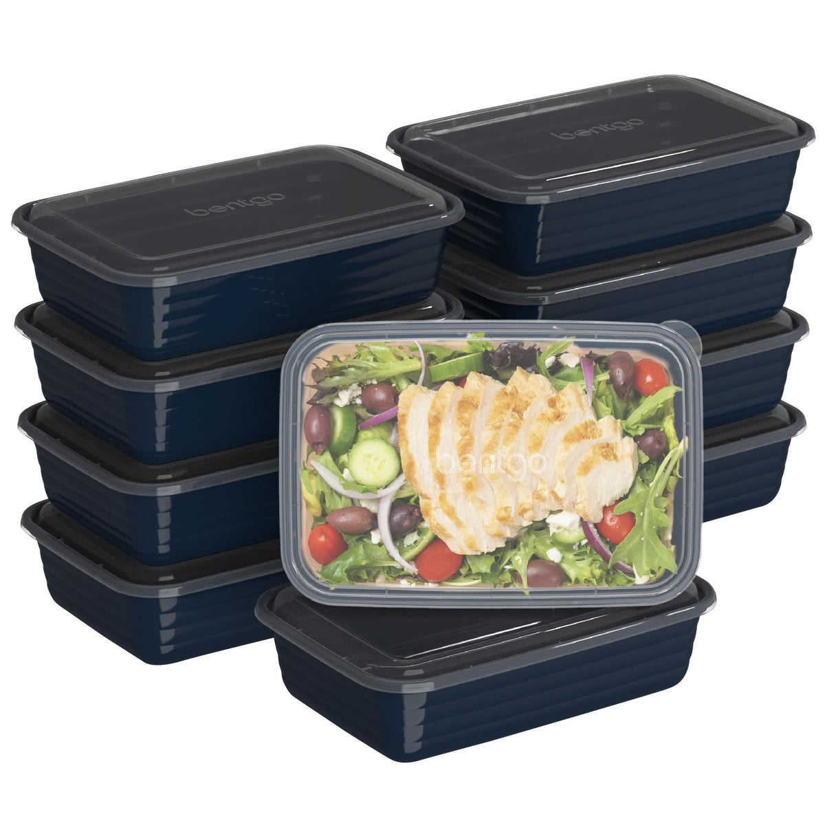 Bentgo Prep 1 Compartment Container - 10 Pack - BentoBliss