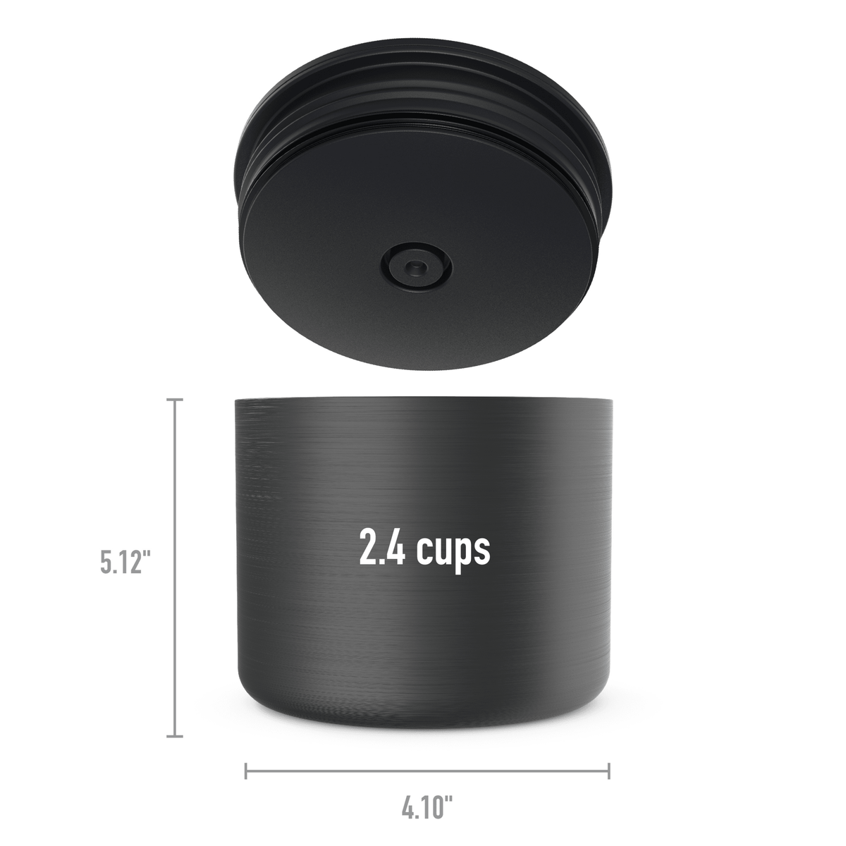 Bentgo Stainless Steel Insulated Food Container 560ML - Carbon Black - BentoBliss