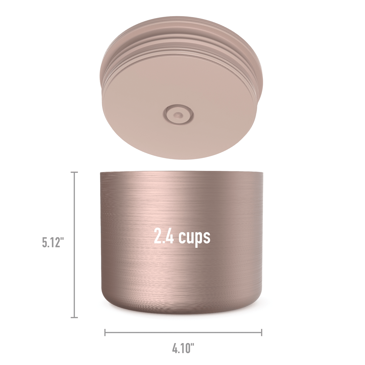 Bentgo Stainless Steel Insulated Food Container 560ML - Rose Gold - BentoBliss