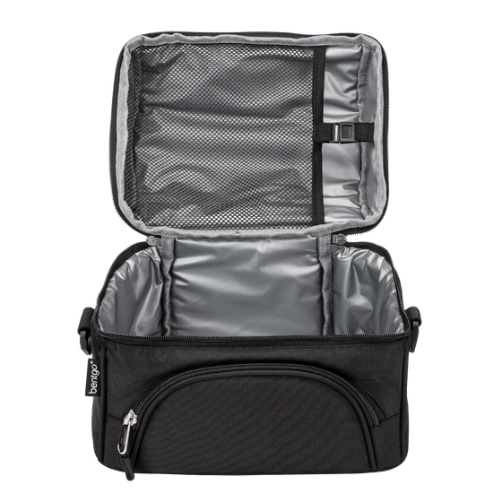 Bentgo Insulated Deluxe Lunch Bag - Carbon Black - BentoBliss 