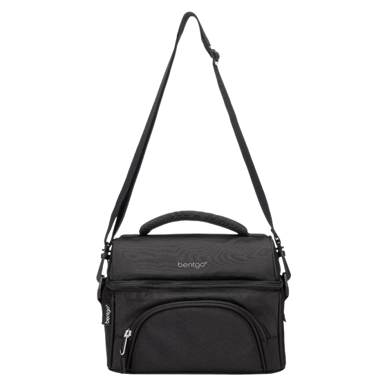 Bentgo Insulated Deluxe Lunch Bag - Carbon Black - BentoBliss 